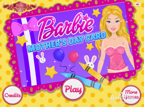 芭比母亲节贺卡小游戏怎么玩