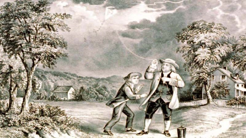 富兰克林通过放风筝发现了电,完全是子虚乌有?