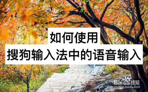 如何使用搜狗输入法中的语音输入
