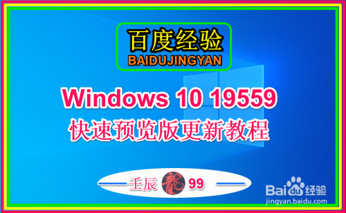 Windows 10 19559快速预览版更新教程