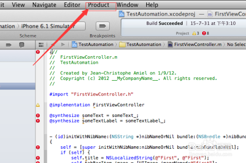 如何创建UIAutomation进行iOS自动化测试项目