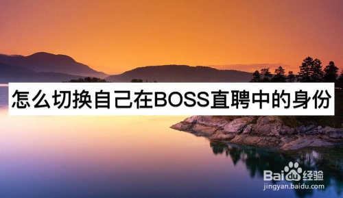 怎么切换自己在BOSS直聘中的身份