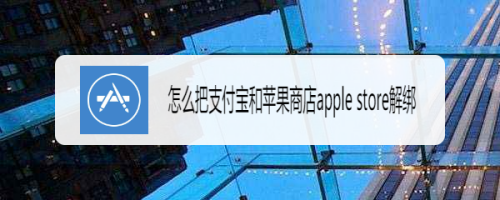 怎么把支付宝和苹果商店apple store解绑