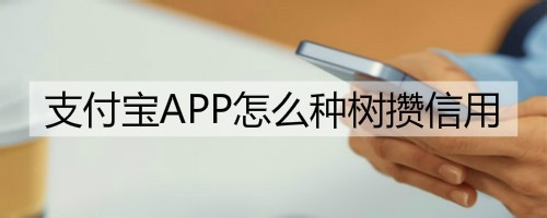 支付宝APP怎么种树攒信用