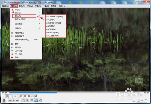 VLC常用的几个菜单功能介绍