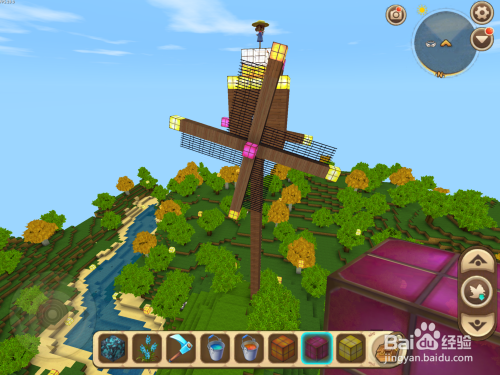 迷你世界怎么盖风车