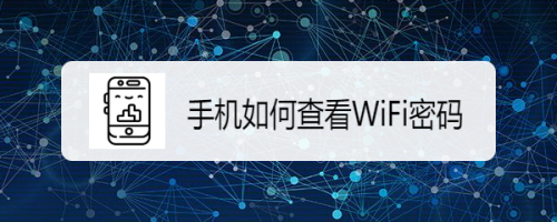 手机如何查看WiFi密码