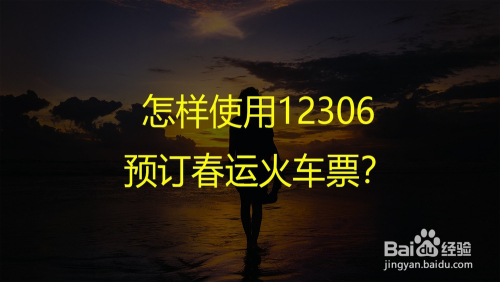 怎样使用12306预订春运火车票