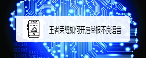 王者荣耀如何开启举报不良语音
