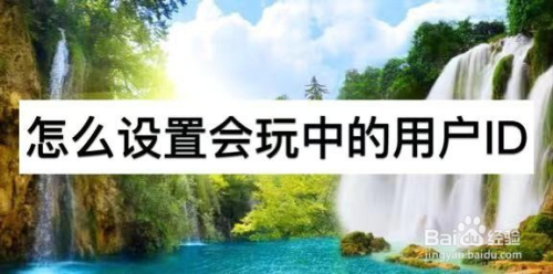 怎么设置会玩用户中的ID