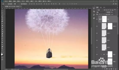 如何用ps合成蒲公英告白气球(第三篇)