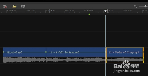 如何用会声会影剪切音乐