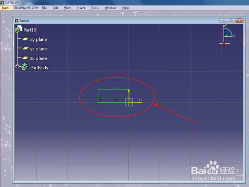 CATIA怎么设置草图中格点距离